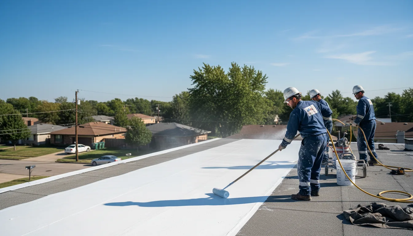 Commercial roof coating in Casstown, OH near me